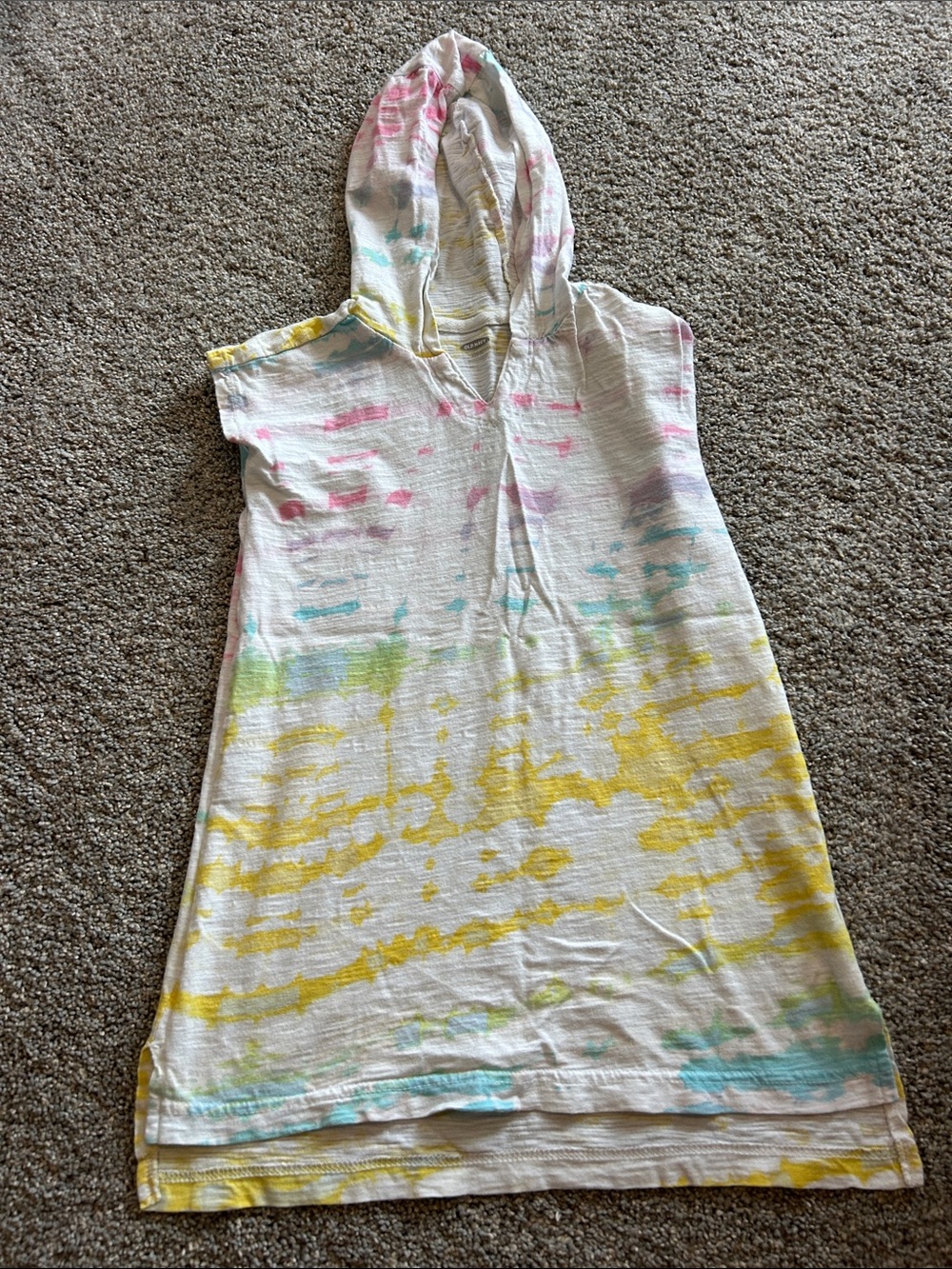 Girl’s Hooded Old Navy Tie-Dye Cover Up